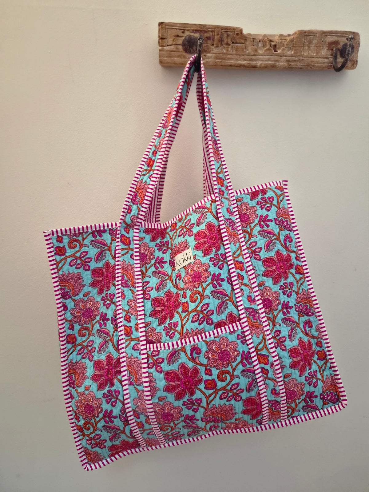 Cosmetic Bag Cotton Blockprint - Penelope