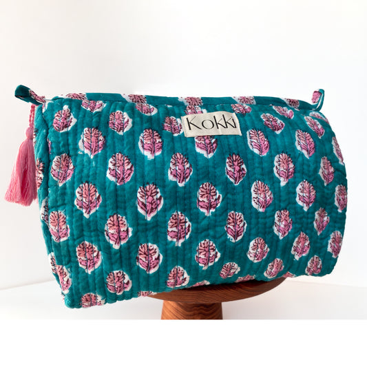 Cosmetic Bag Blockprint - Amelie