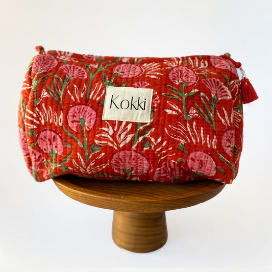 Cosmetic Bag Large - Red Poppy