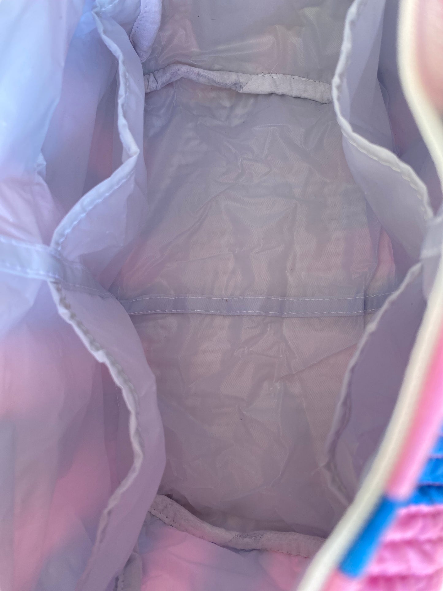 Cosmetic Bag - Bold Stripe Pink and Blue