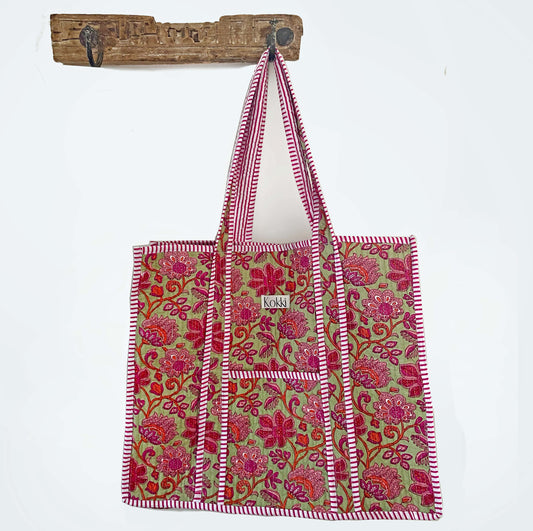 Large Kantha Tote Bag - Penelope