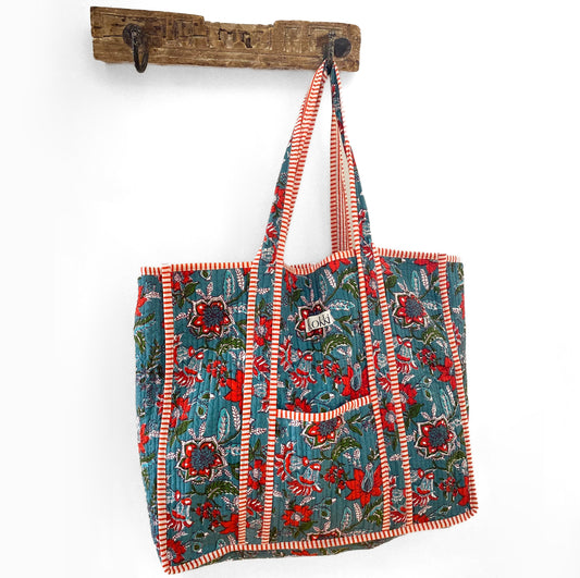 Large Kantha Tote Bag - Eliza