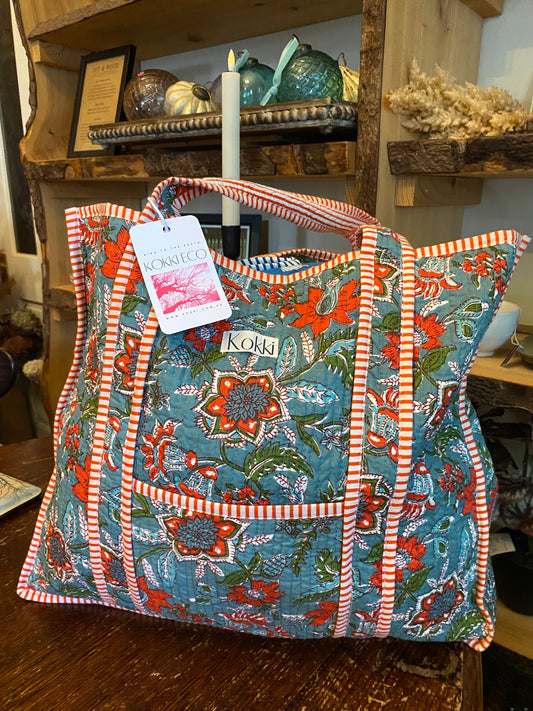 Large Kantha Tote Bag - Eliza