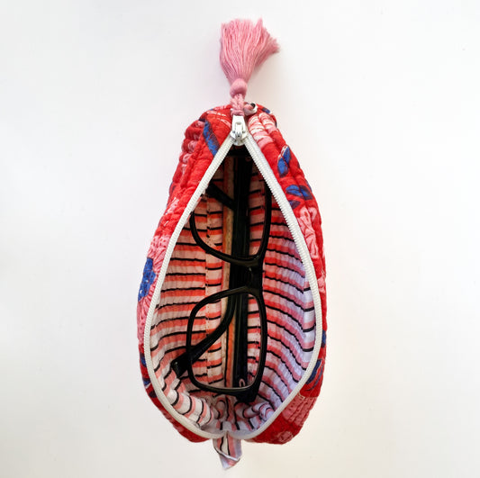 Mini Zip-Up Bag - Cherry Blossom