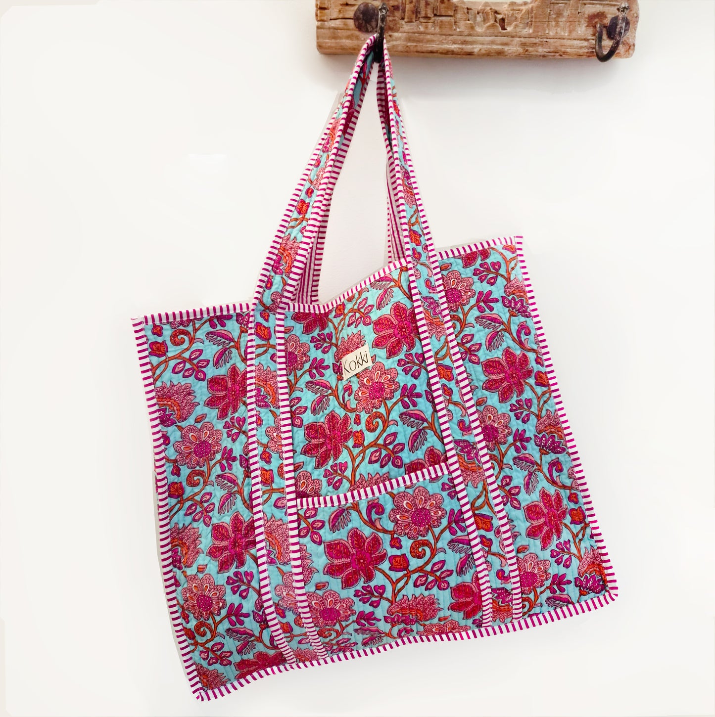 Cosmetic Bag Cotton Blockprint - Penelope