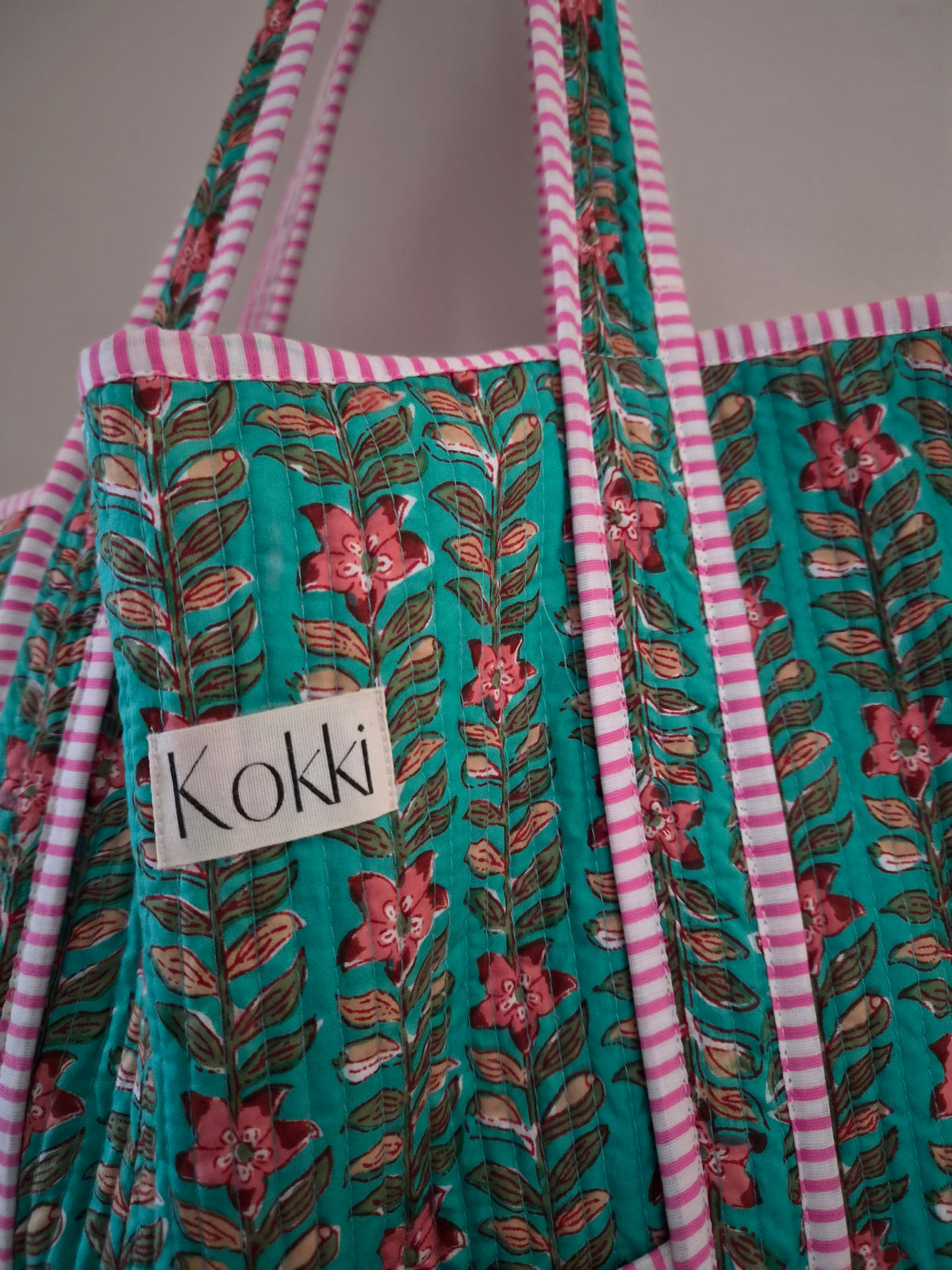 XLargeTote Cotton Blockprint - Maisey