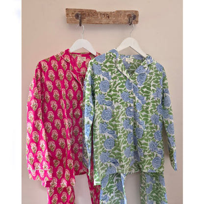 Cotton Blockprint Pyjamas