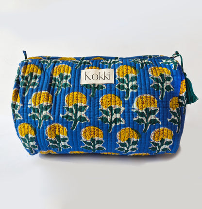 Cosmetic Bag Blockprint - Petit Fleur