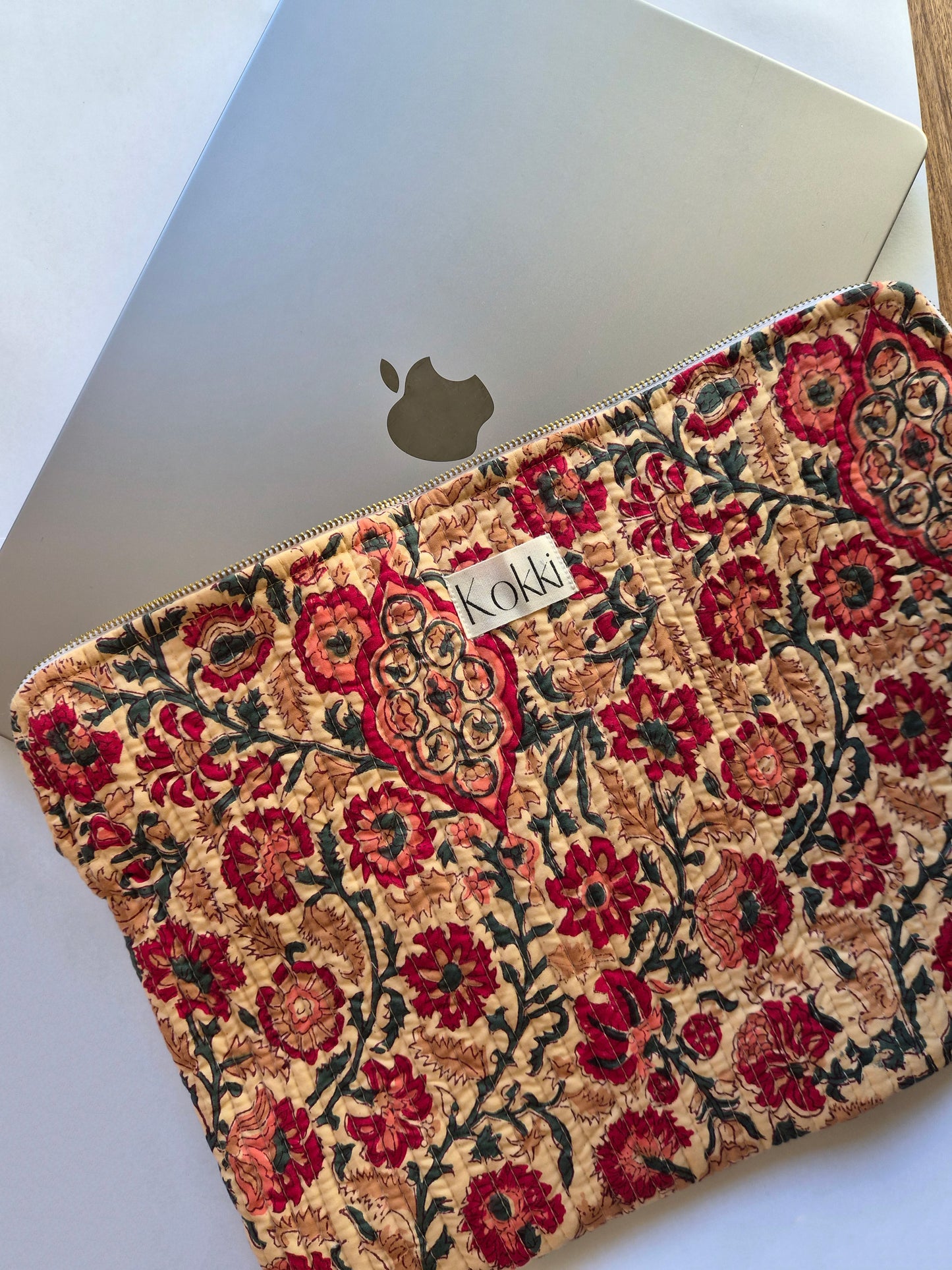 Blockprint Laptop Zip Sleeve - Lorraine