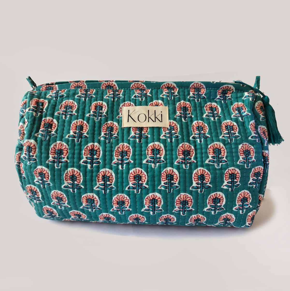 Cosmetic Bag Cotton Blockprint - Luna