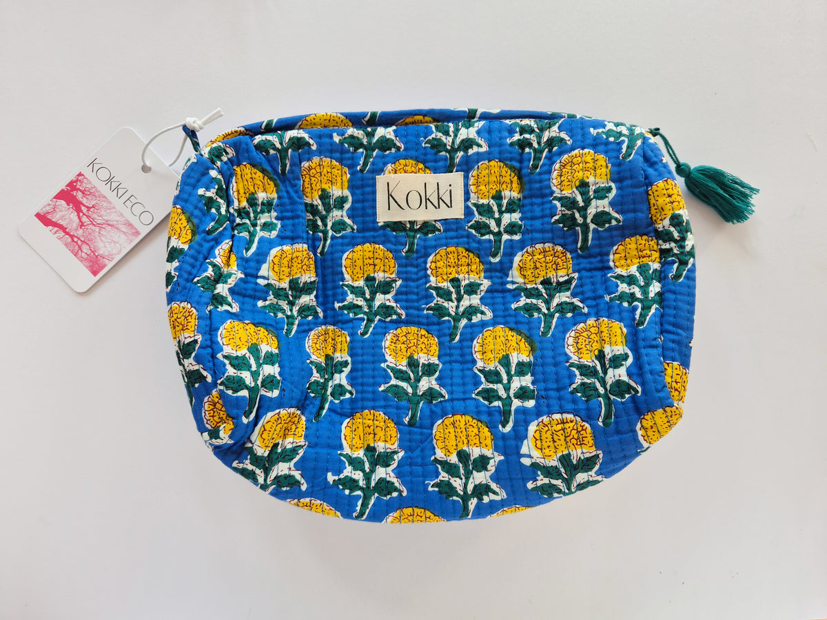 Cosmetic Bag Blockprint - Petit Fleur