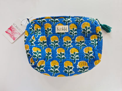 Cosmetic Bag Blockprint - Petit Fleur