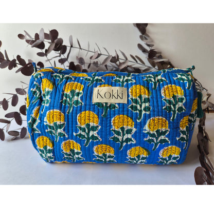 Cosmetic Bag Blockprint - Petit Fleur
