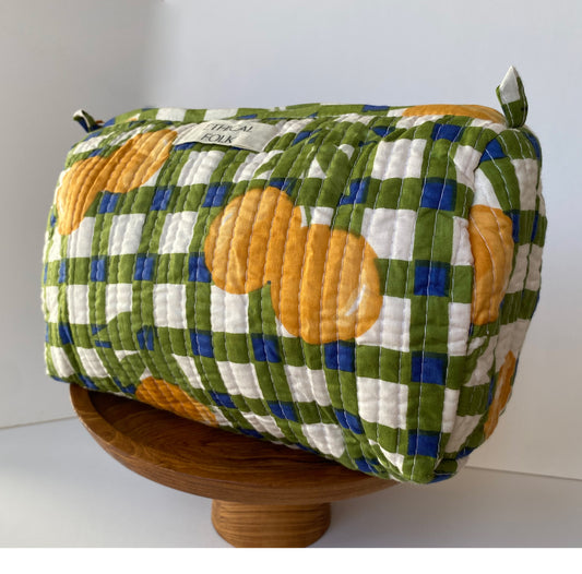 Cosmetic Bag - Green Lemon