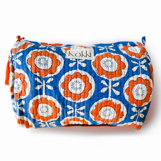 Cosmetic Bag - Orange Poppy