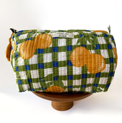 Cosmetic Bag - Green Lemon