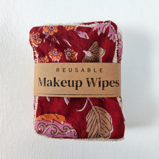 Reusable Makeup Wipes - Ruby