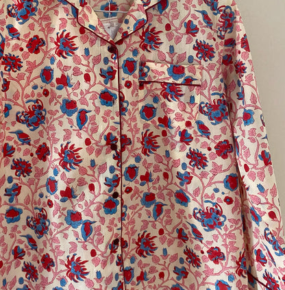 Blockprint Cotton Long Pyjamas
