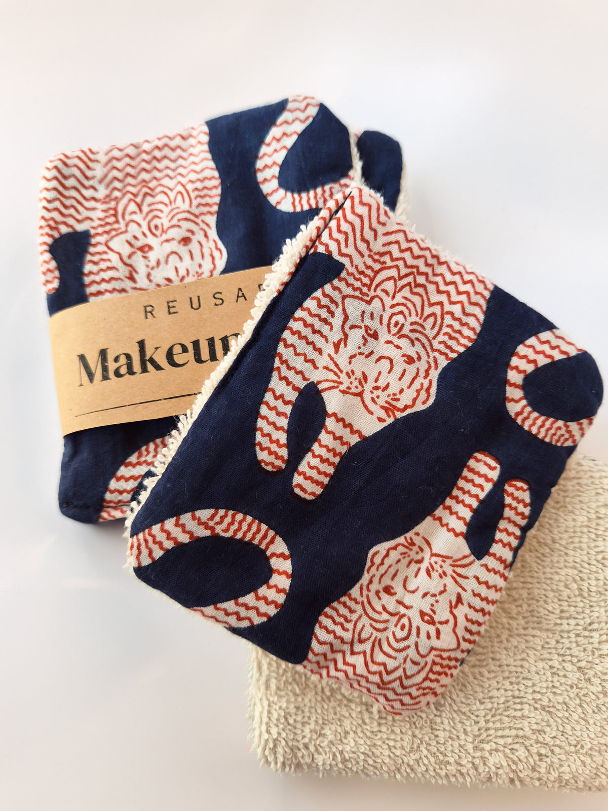 Reusable Cotton Wipes - Tiger