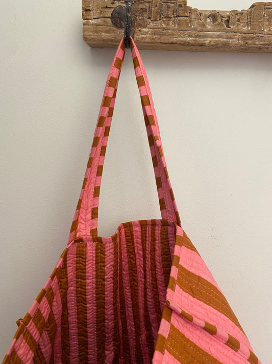 X Large Tote Bag - Stripey Stripe