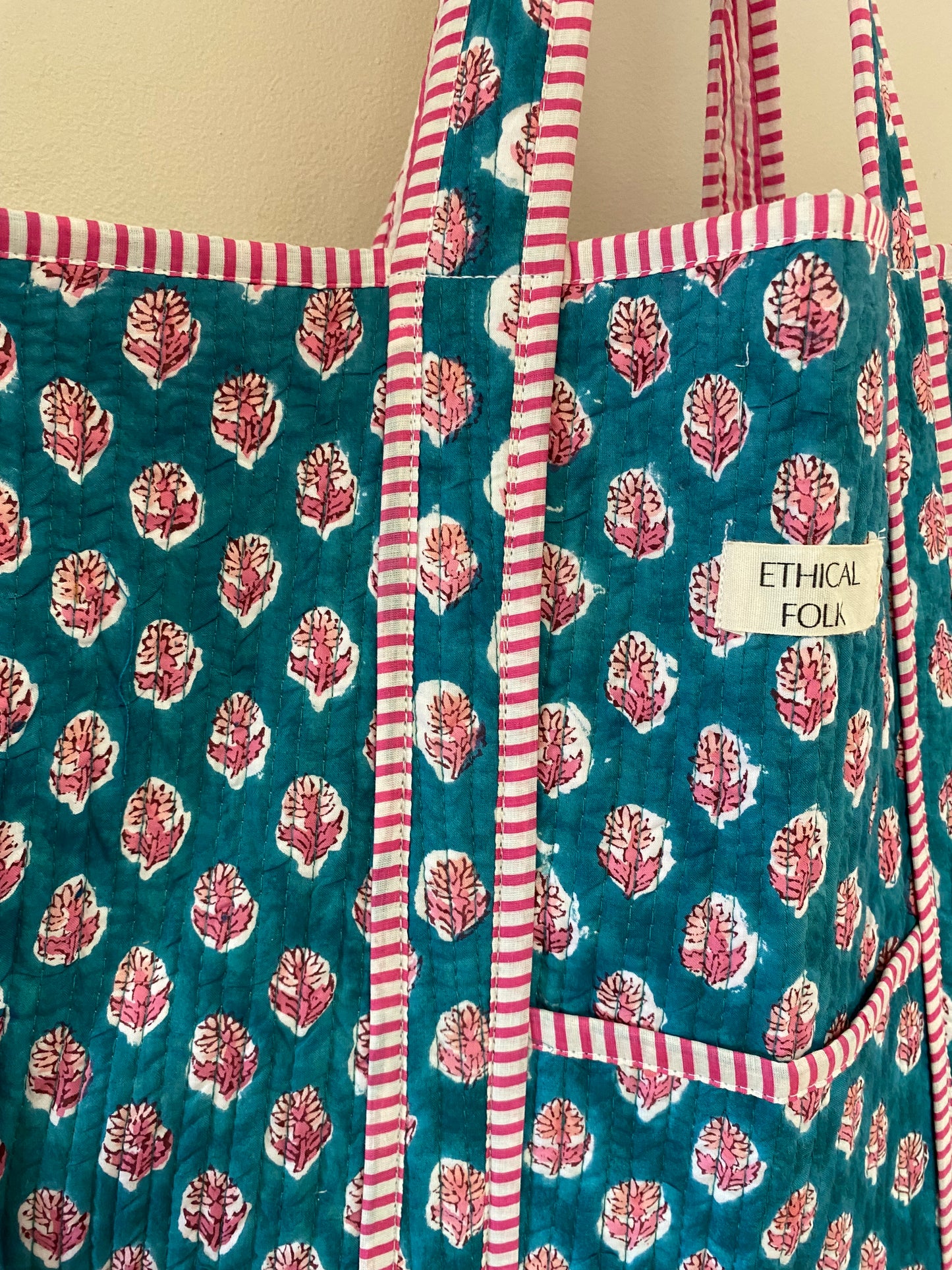 Large Kantha Tote Bag - Charlotte