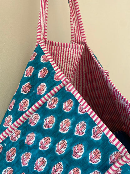 Large Kantha Tote Bag - Charlotte