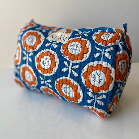 Cosmetic Bag - Orange Poppy