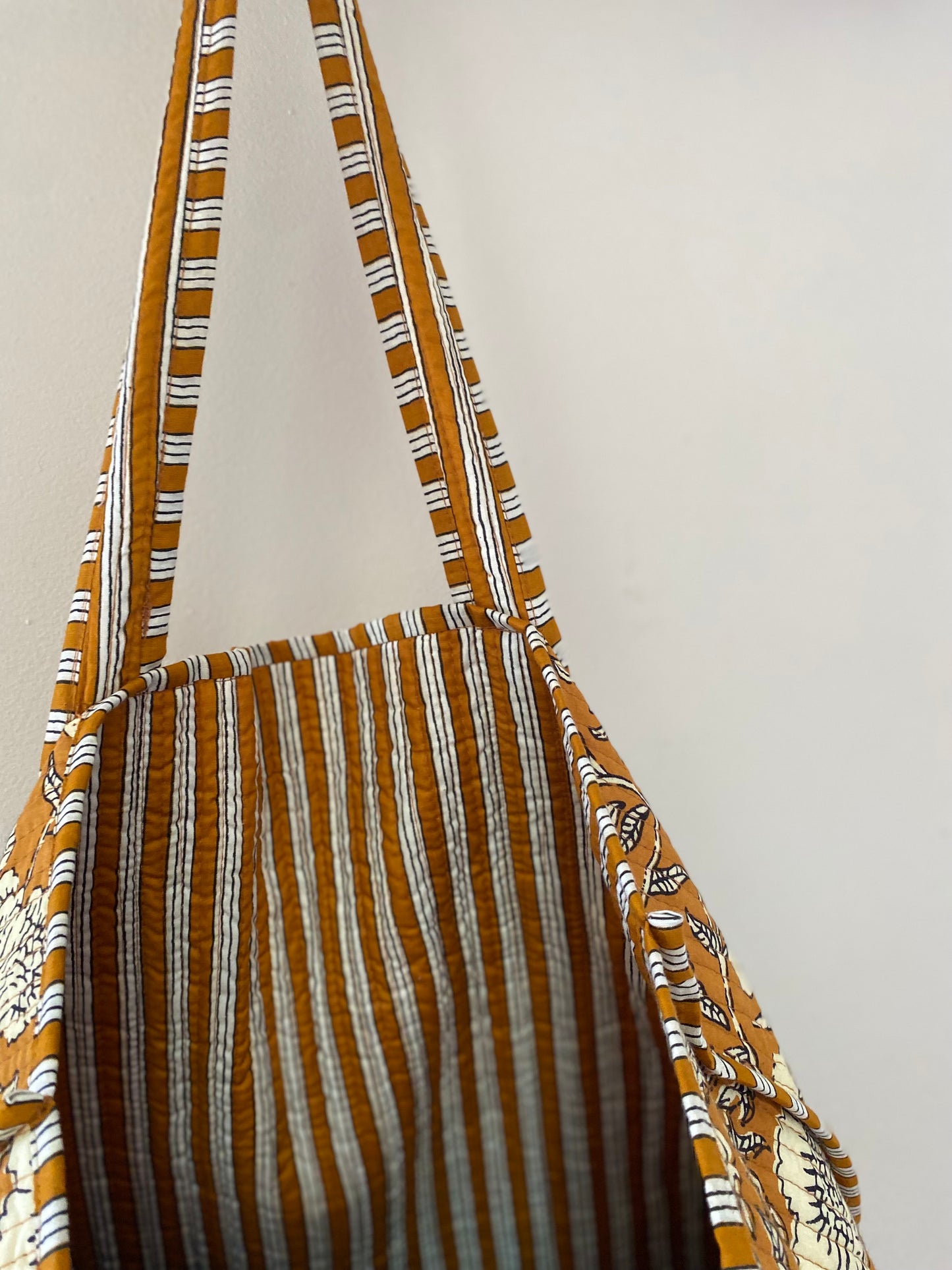 Large Kantha Tote Bag - Honey