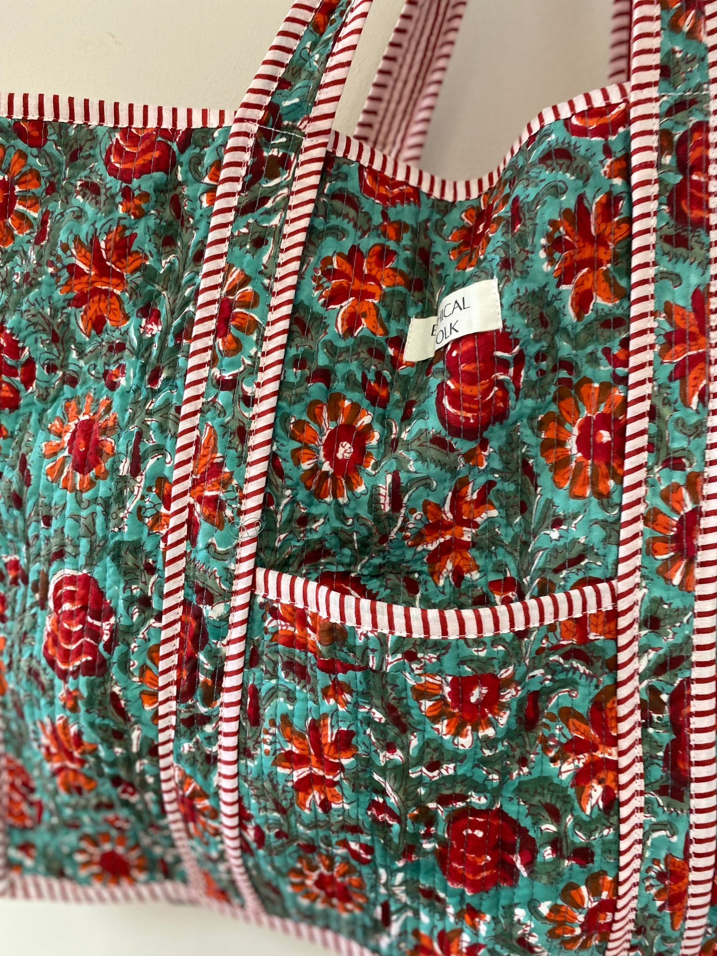 Large Kantha Tote - Kitty