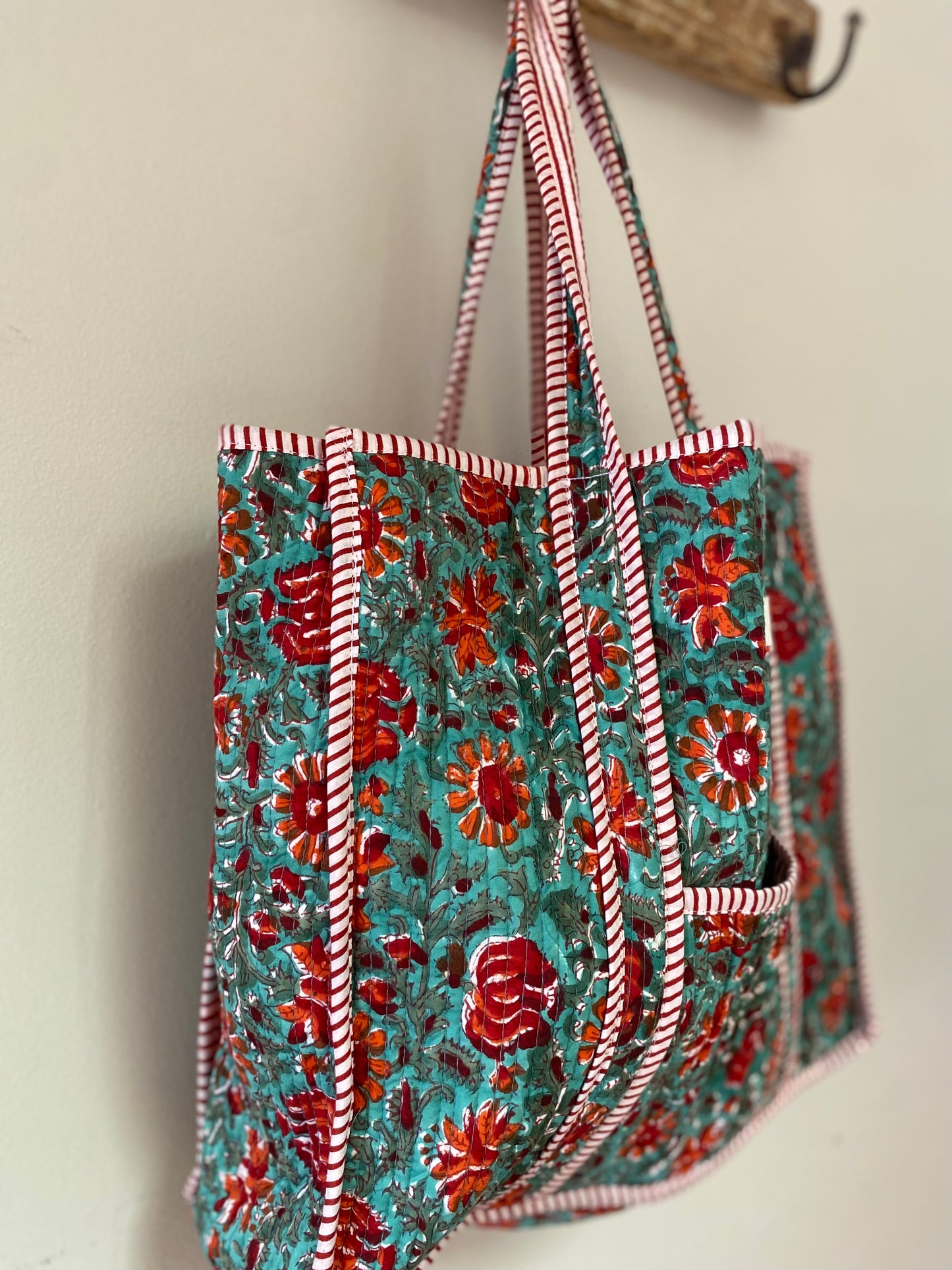 Large Kantha Tote - Kitty