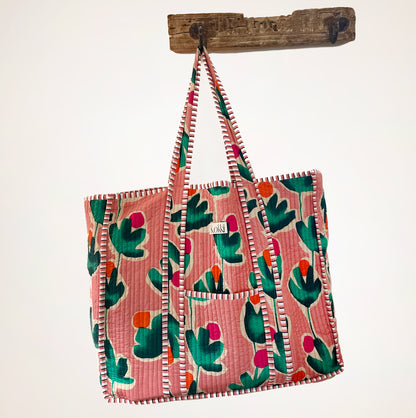 Kantha Bag Large - Bloom