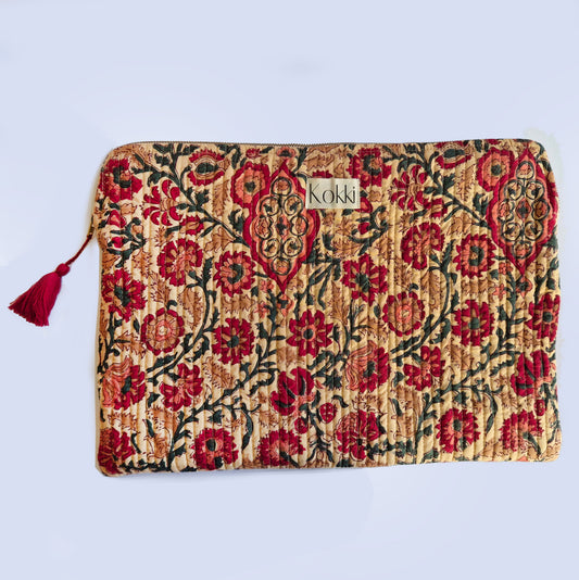 Blockprint Laptop Sleeve 13 to 15inch - Lorraine