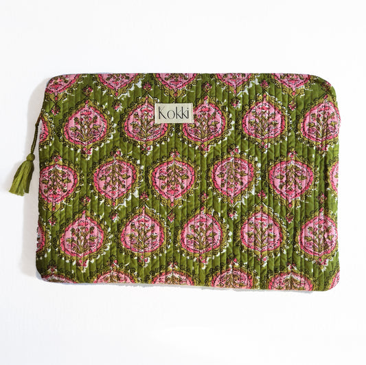 Laptop Cover Blockprint Cotton - Aliya