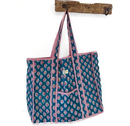 Large Kantha Tote Bag - Charlotte