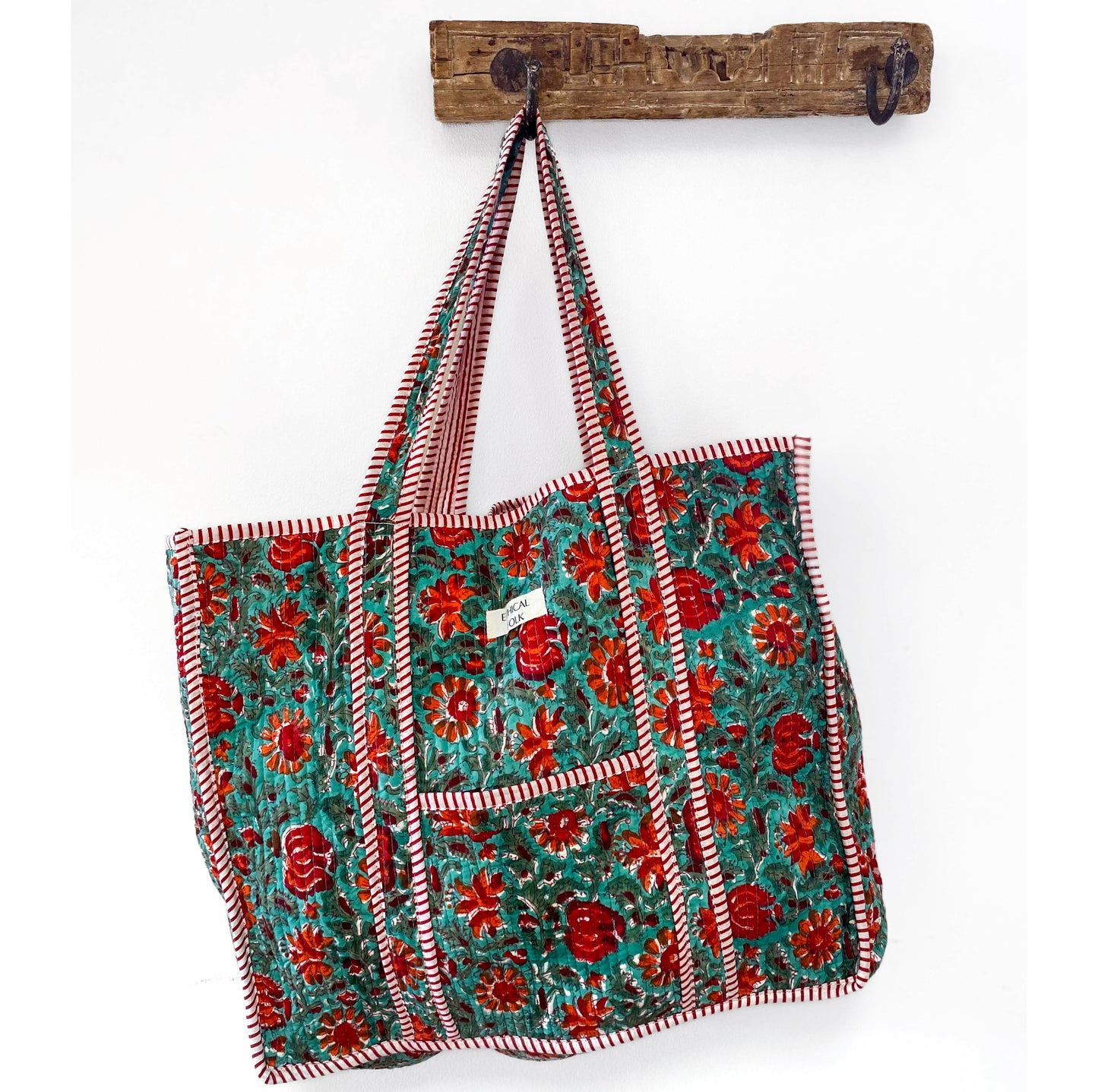 Large Kantha Tote - Kitty