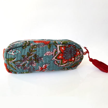 Mini Zip Up Bag - Eliza B;ue