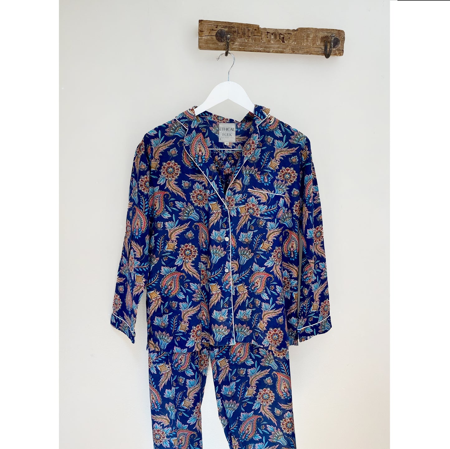 Cotton Pyjamas - Deepest Blue