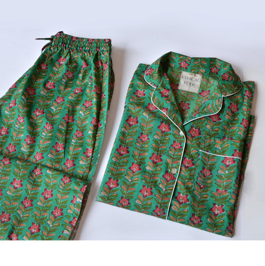 Long Cotton Pyjamas - Ayla