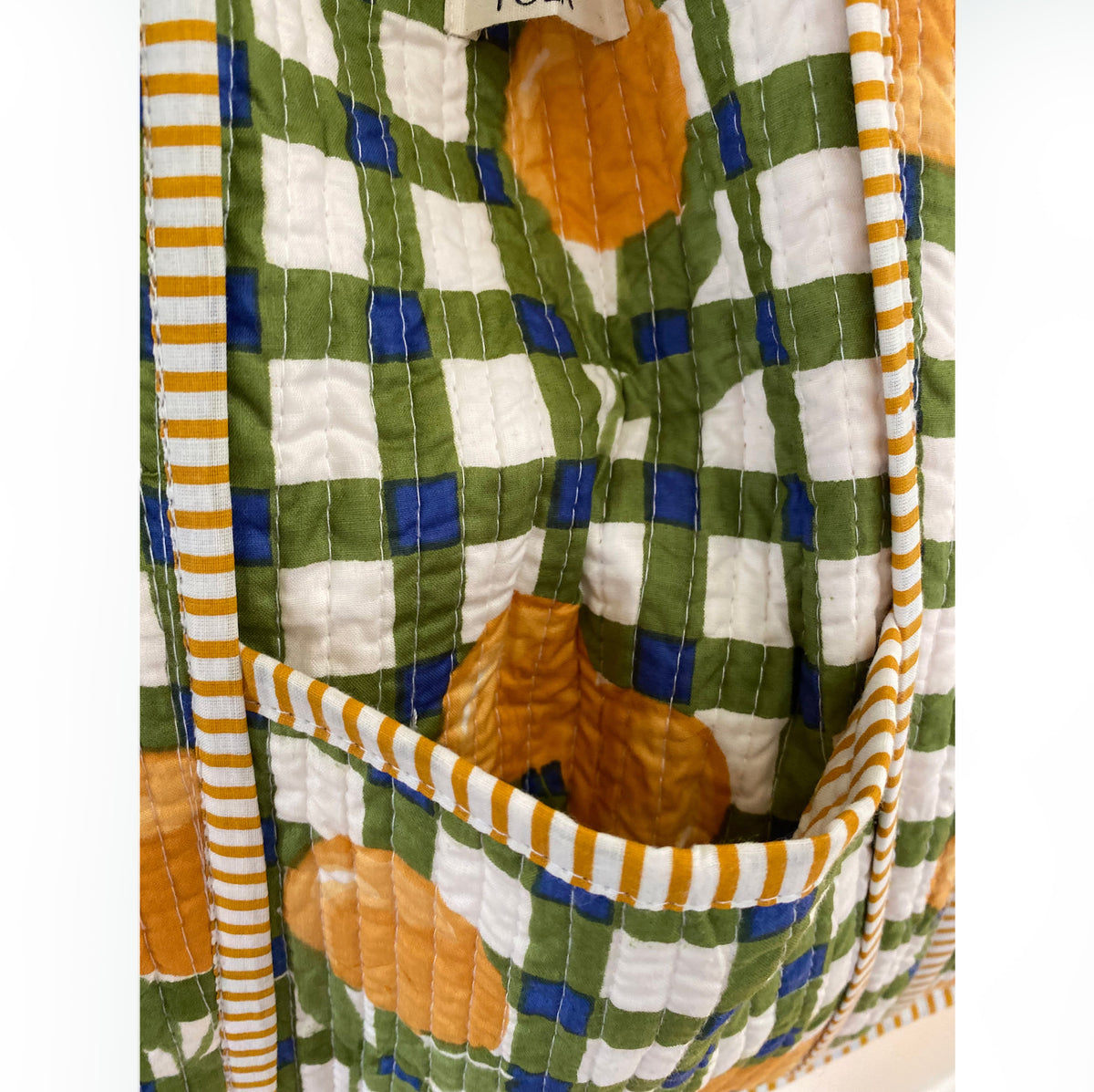 Xlarge Cotton Tote - Spring Picnic