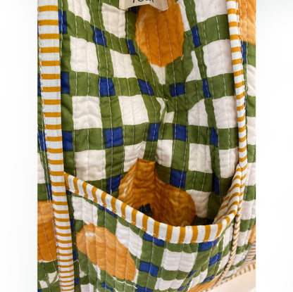 Xlarge Cotton Tote - Spring Picnic