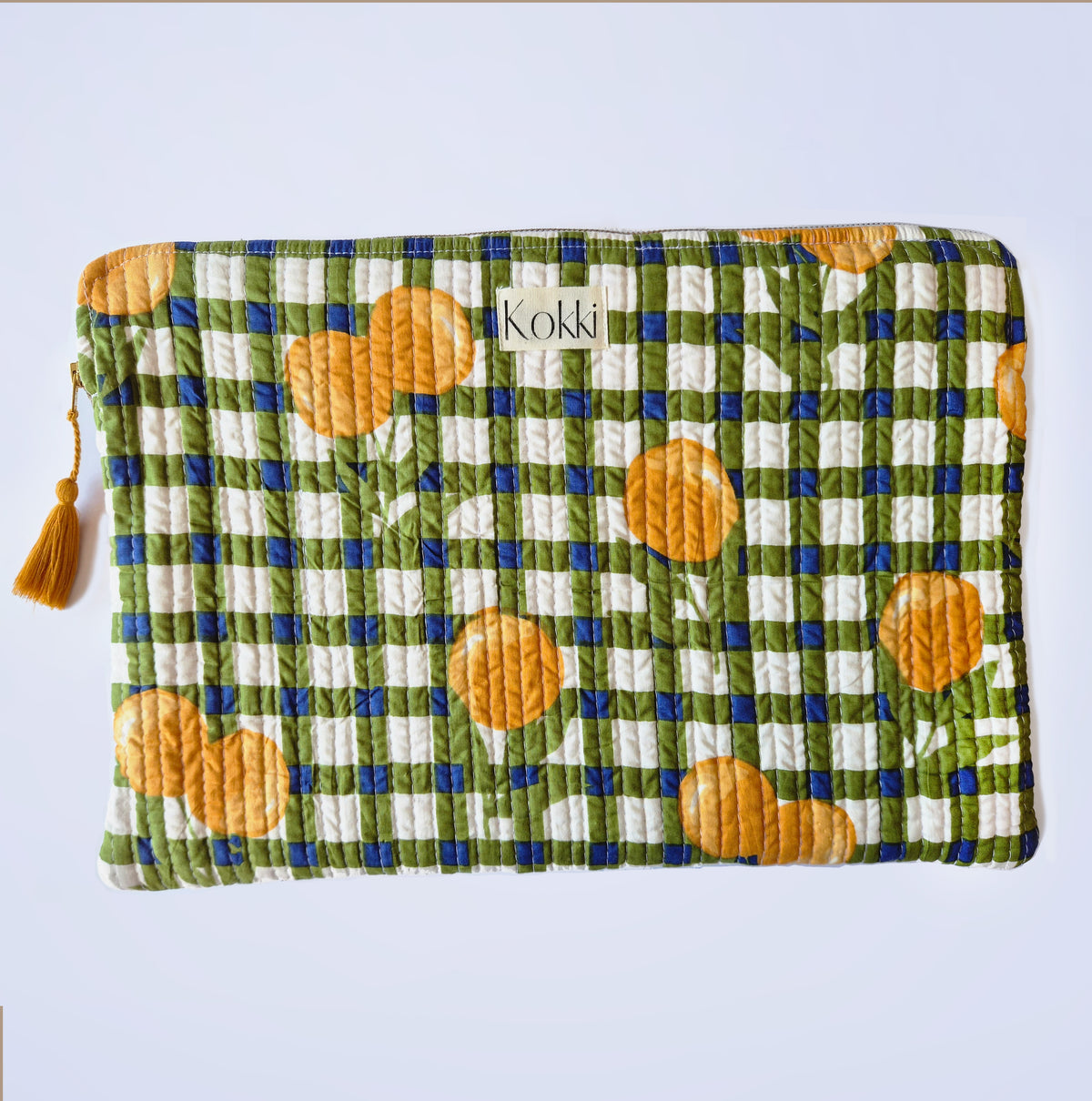 Laptop Sleeve Blockprint - Picnic Pink